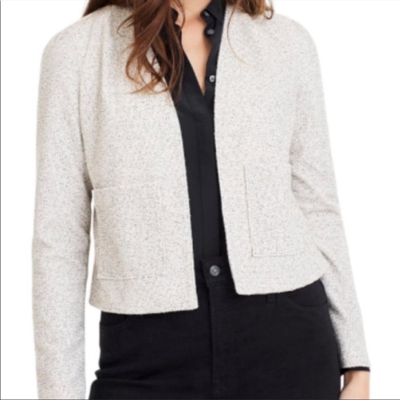 J. Crew 365 boucle blazer jacket open front size large - Picture 2 of 5